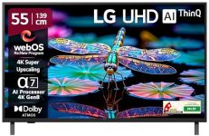 LG 139 cm (55 inches) UA82 Series 4K Ultra HD (3840 x 2160) Smart webOS LED TV 55UA82006LA